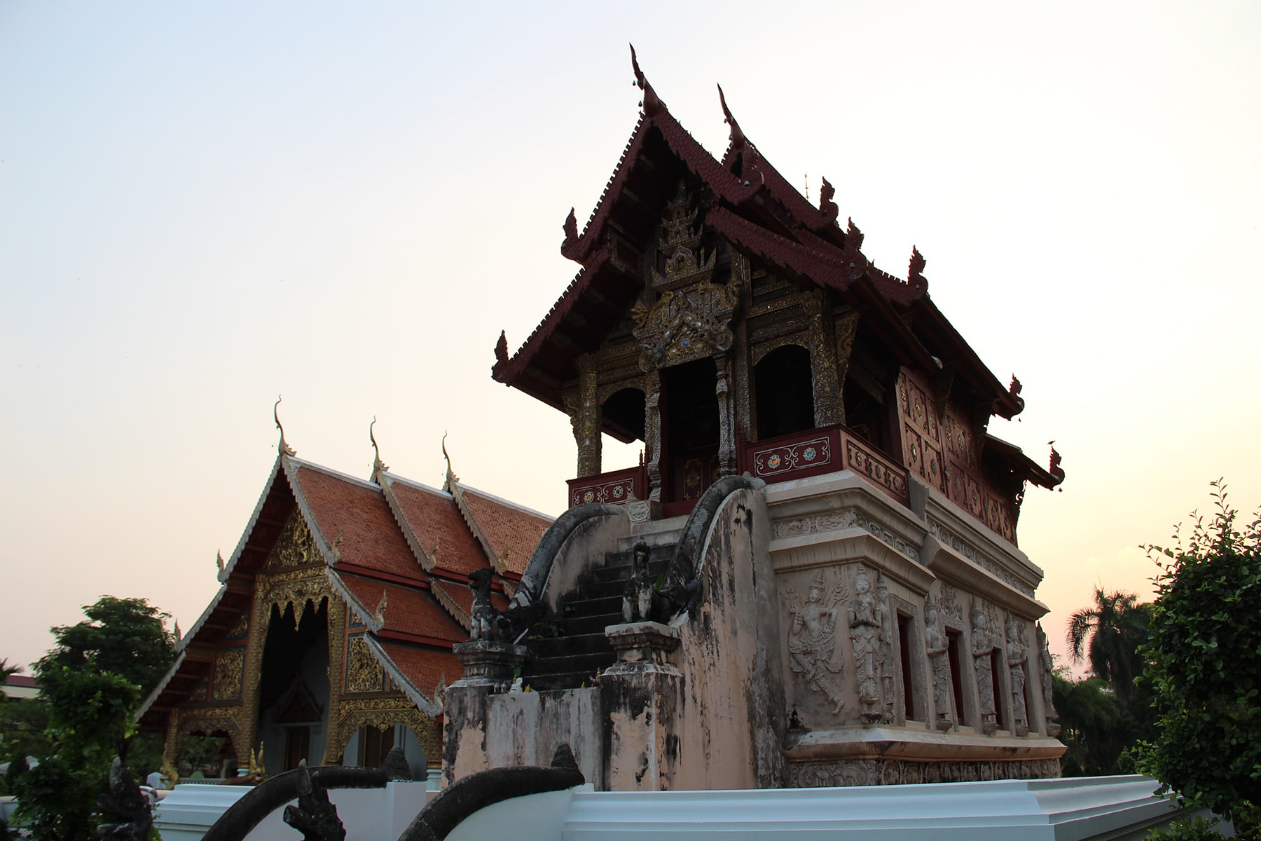 Library (Ho trai) of Chiang Mai Wat Phra Singh temple