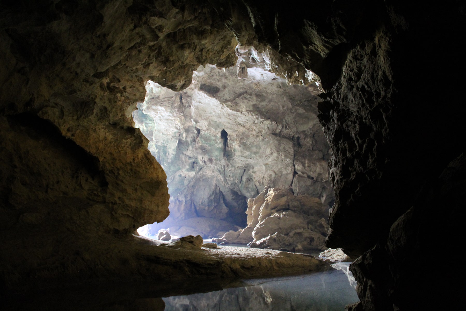 One entrance to the Xiangliab cave Thakek loop, Laos