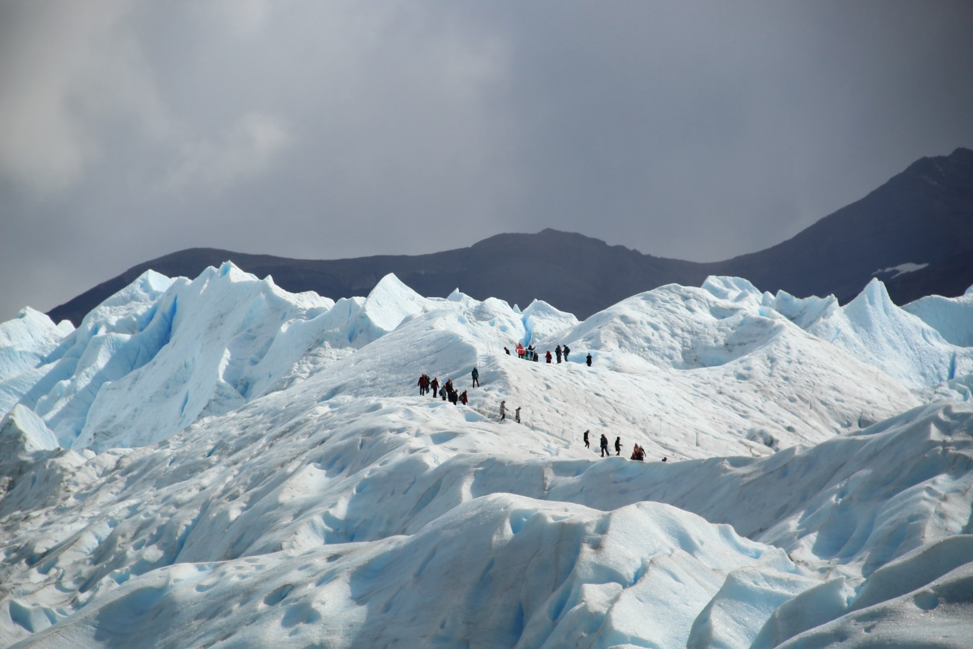 Hiking trail in Perito Moreno glacier