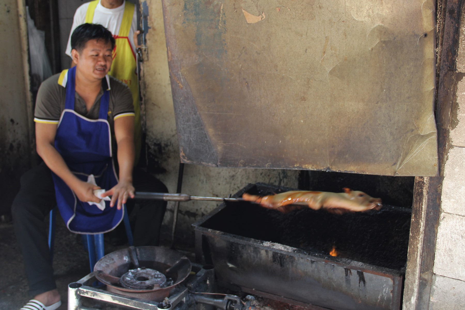 Maialino arrosto a China Town, Bangkok