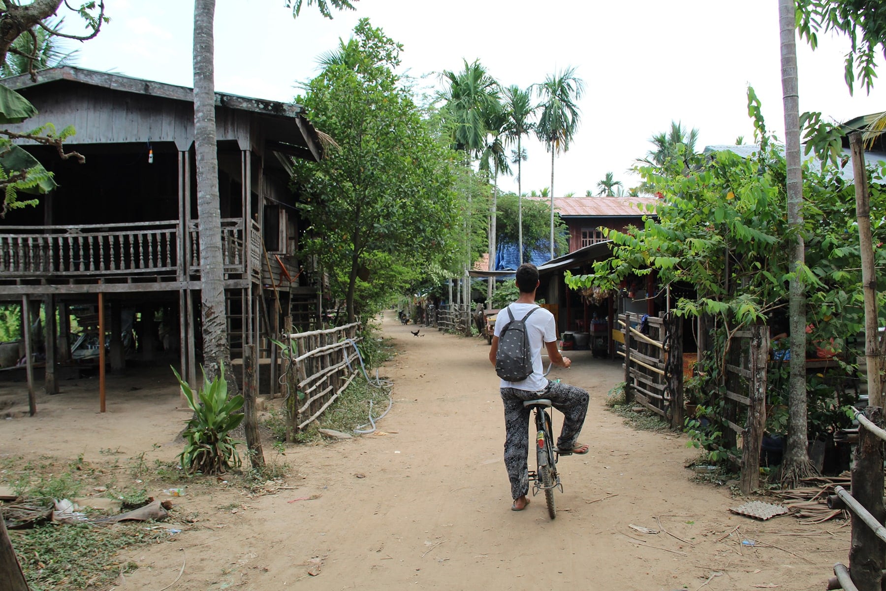 A village in Don Khong, Si Phan Don, Laos