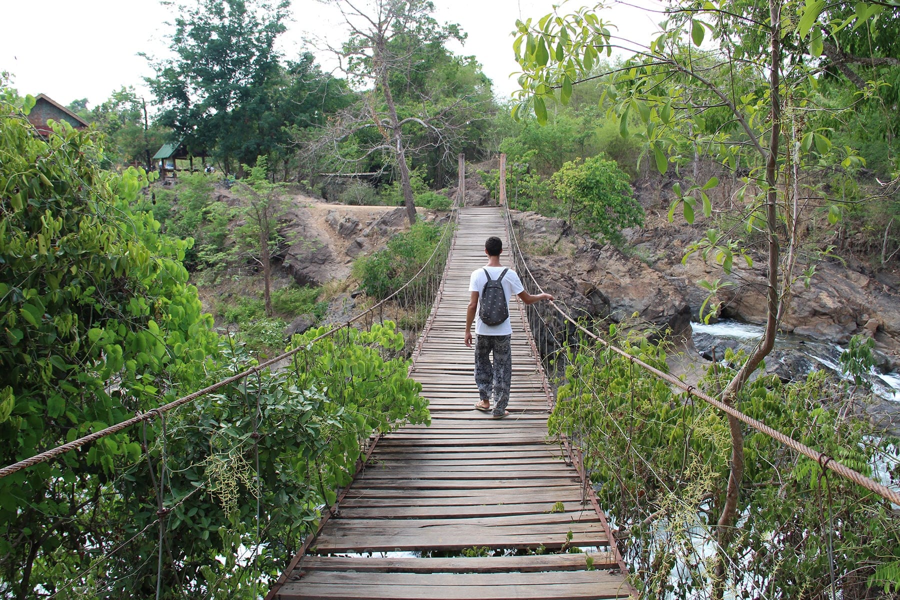 Le pont des rapides de Khong Pa Soi, Laos