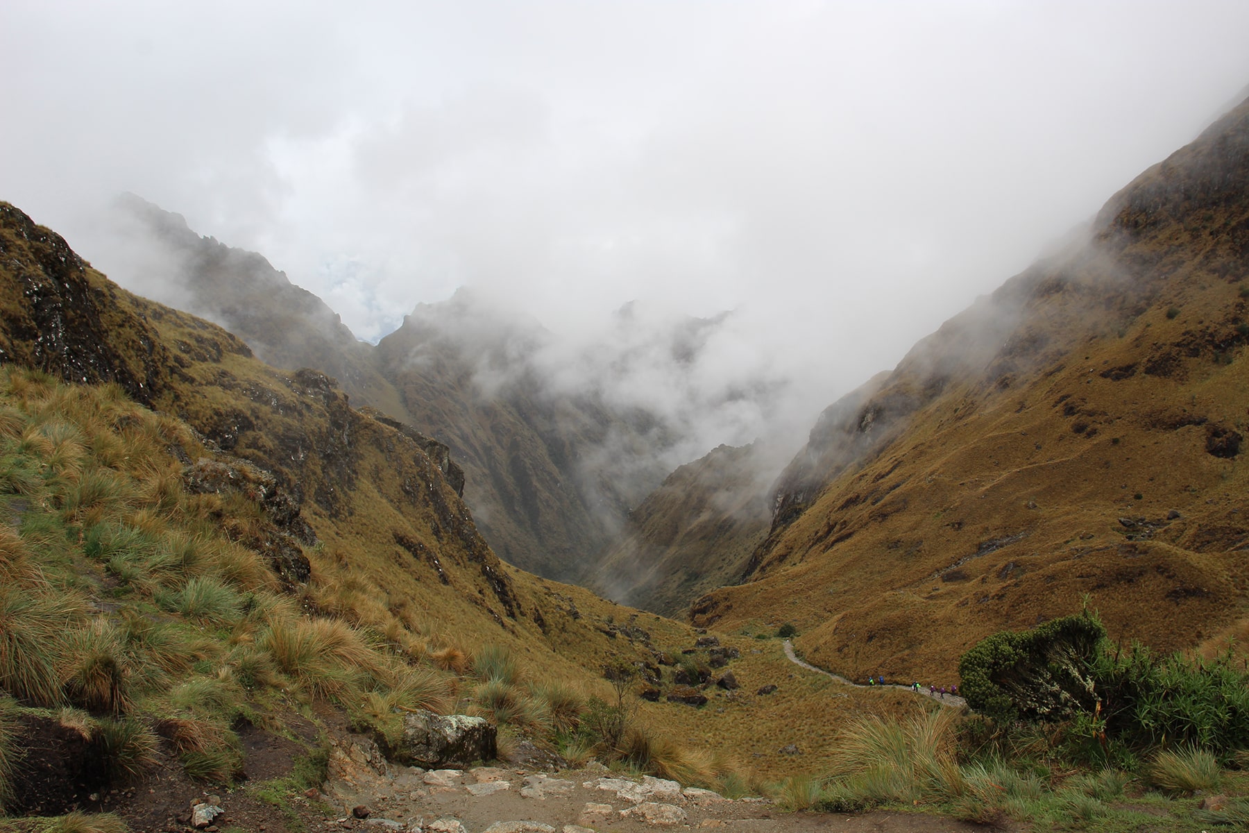 La vue depuis le Dead Woman’s Pass, Inca Trail