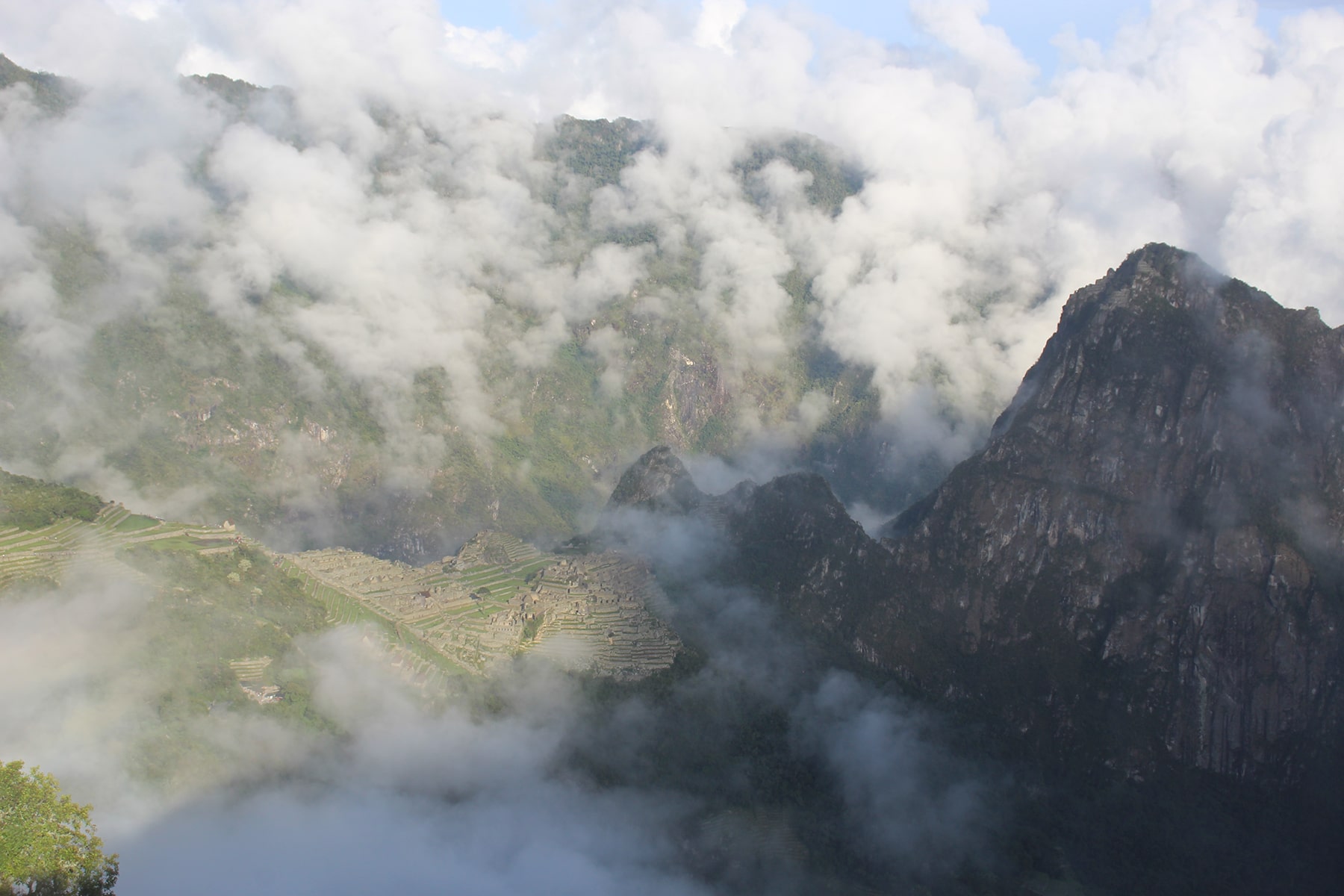 Machu Picchu dalla porta del sole