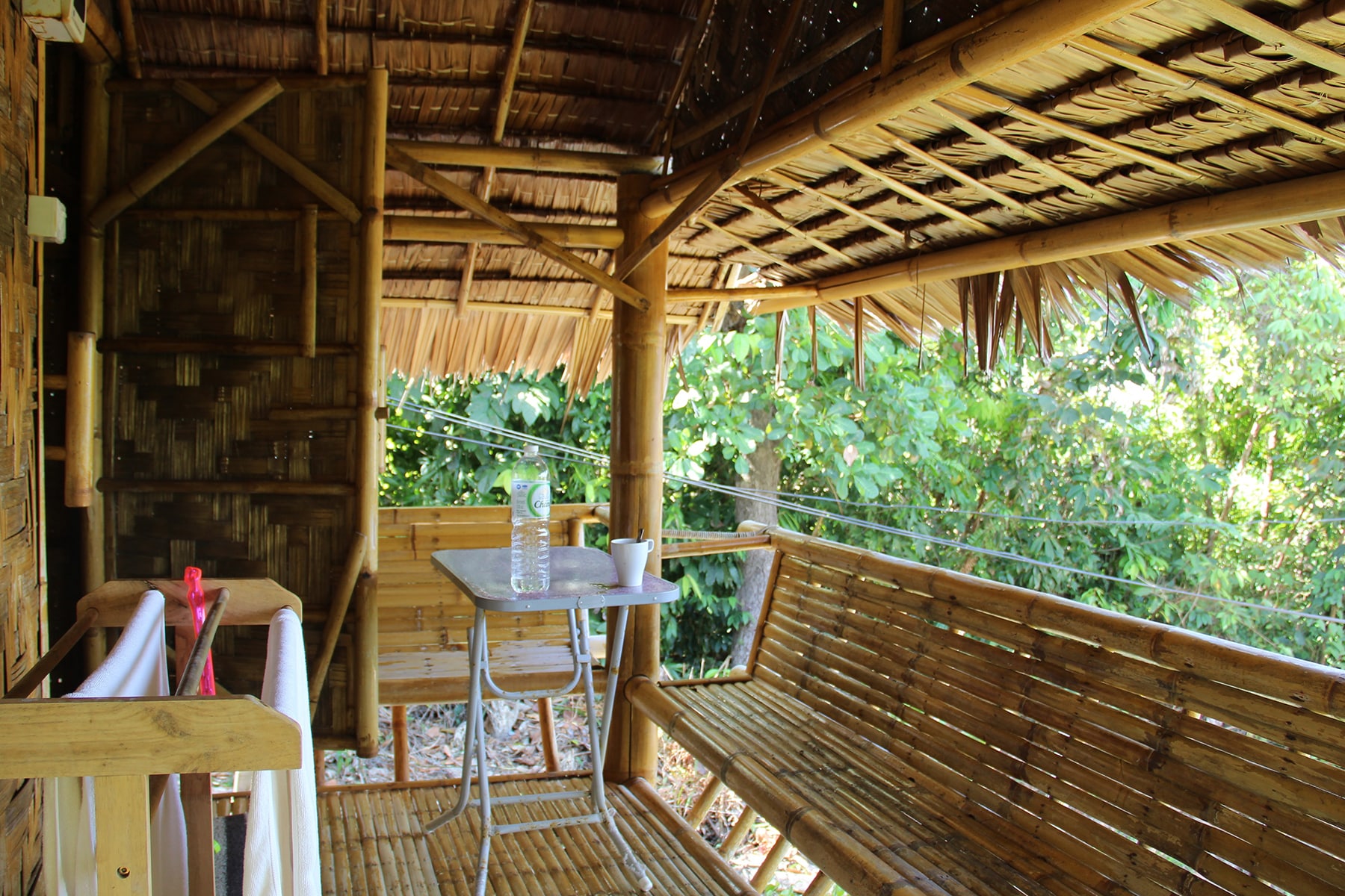 Our bamboo bungalow in Koh Lanta