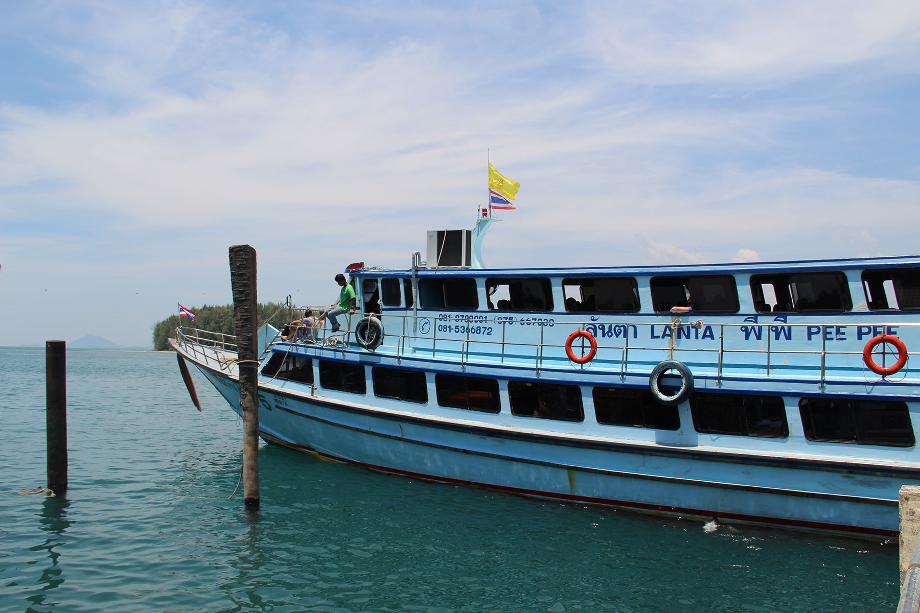 A tourist ferries to Koh Lanta
