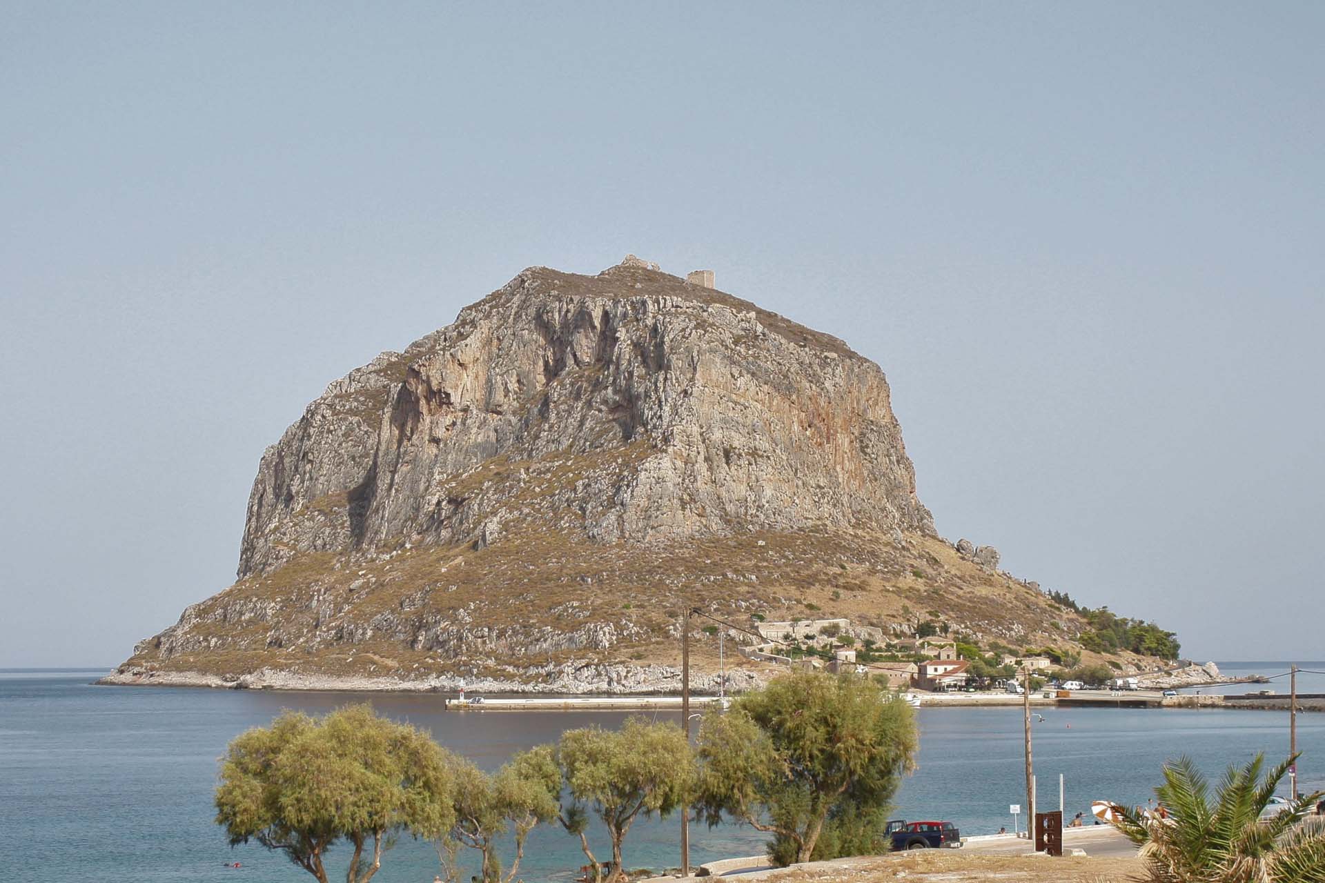 Monemvasia rock behind