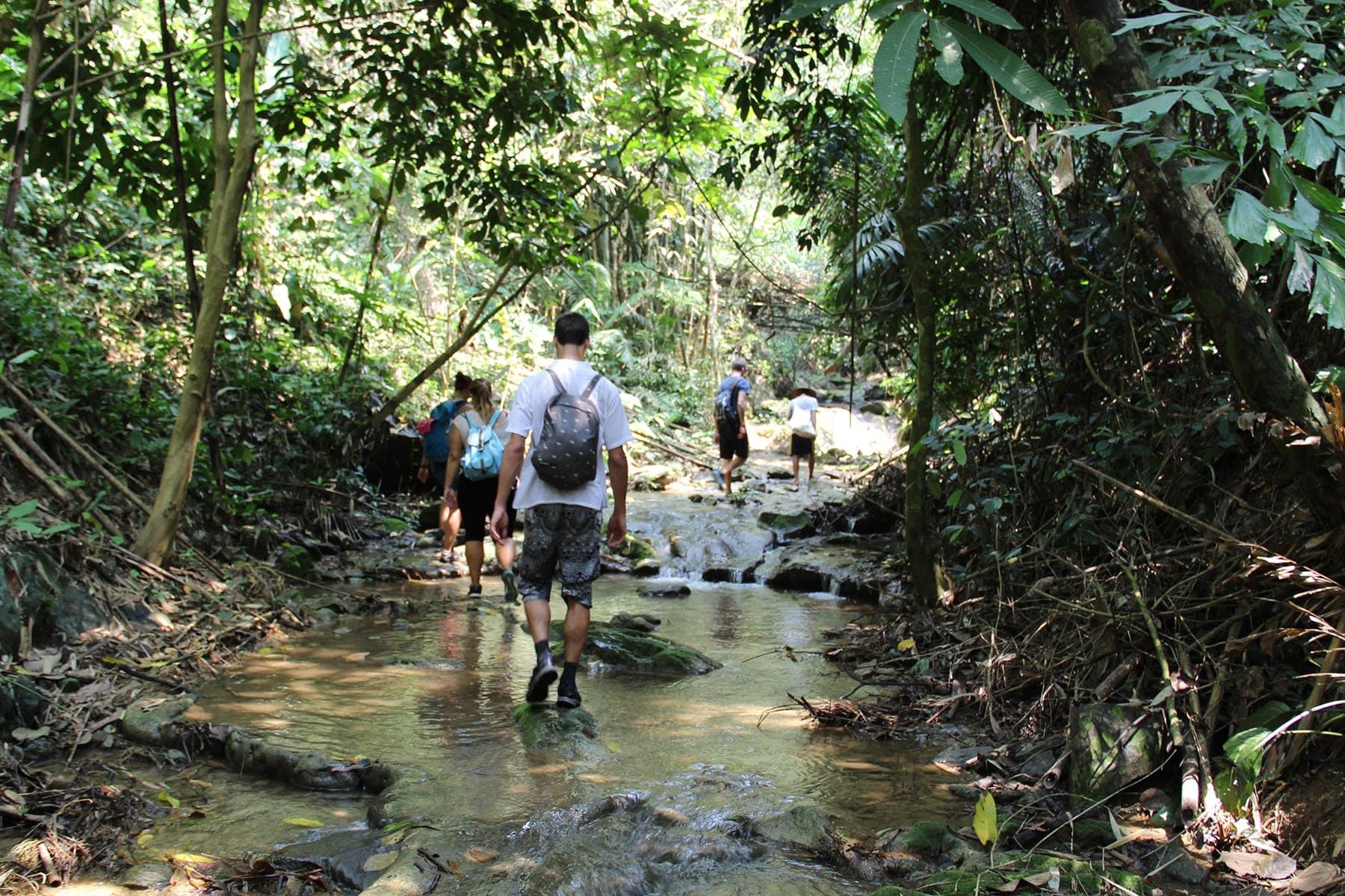 Il trekking nelle cascate