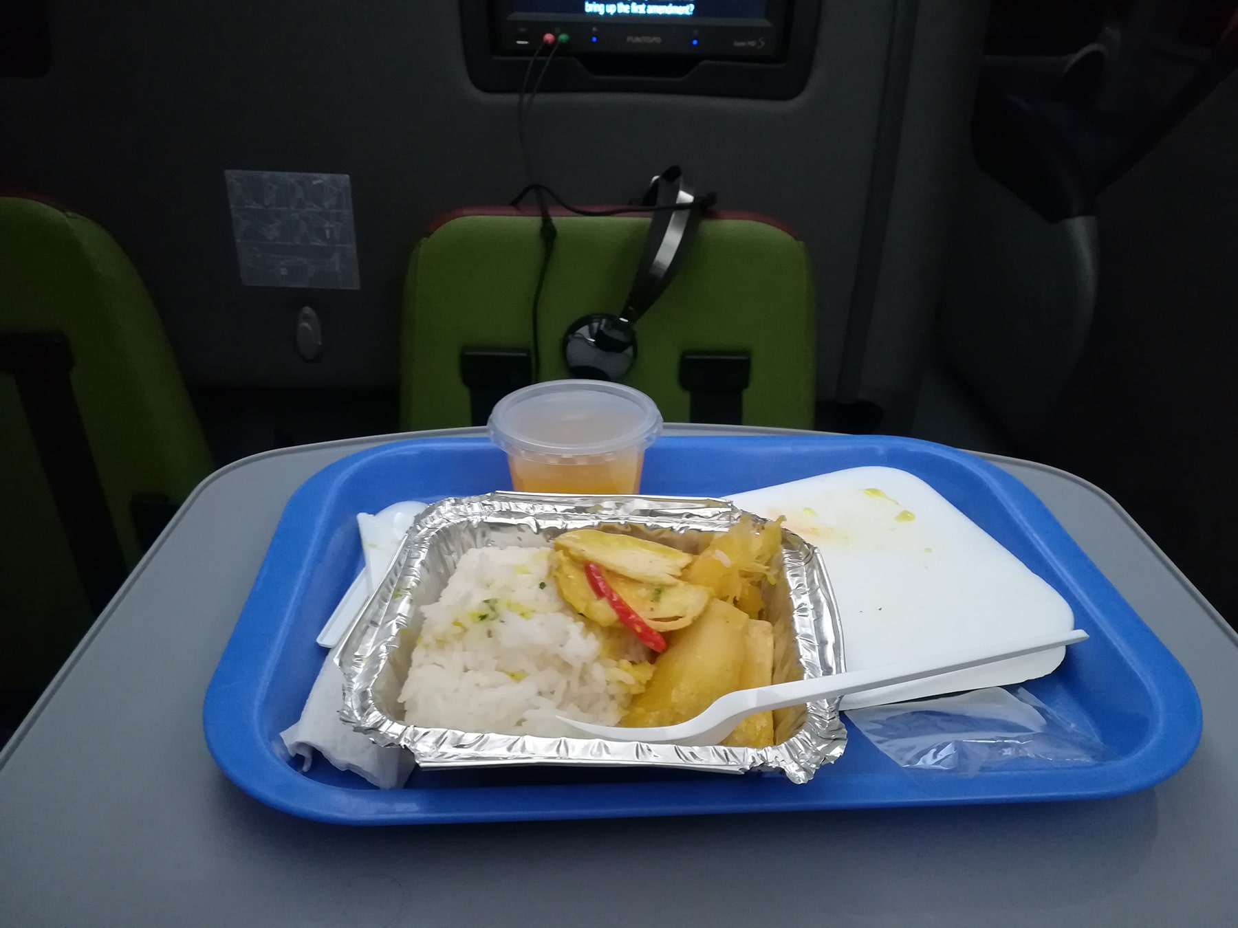 Dinner in the Oltursa bus