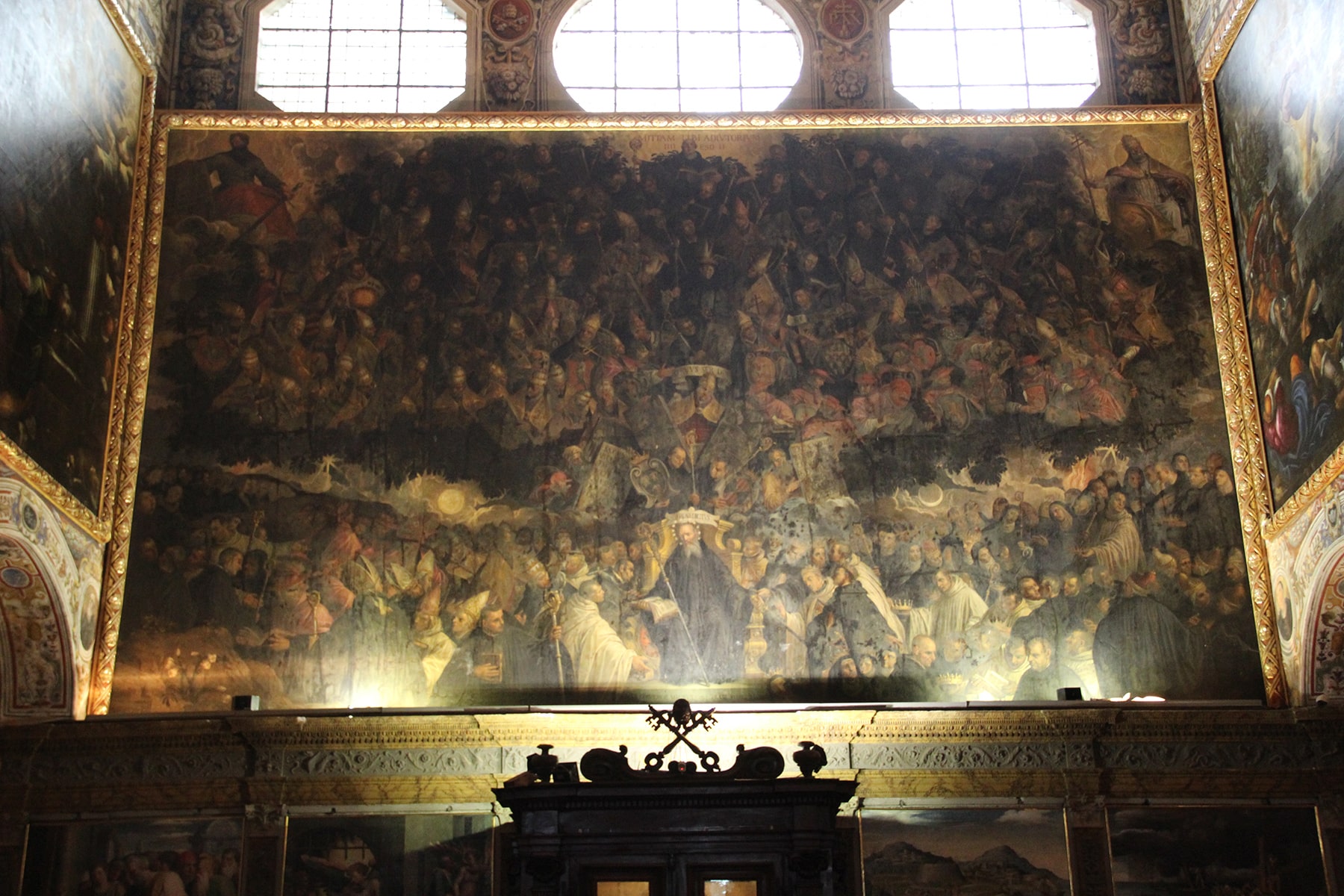 La tela di Vassilacchi vista dall’alto Perugia